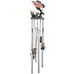 Wind Chime Round Top Butterfly Hanging Porch Garden Decoration Decor