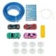 thumbnail image 4 of Pista de carreras flexible de 15 pies con 4 autos de aleación, juguete para niños de 3 años en adelante (sin ensamblaje) Azul, 4 of 9