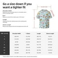 thumbnail image 5 of Rateoe Rabbit Burger Coffee Print Mens Front Pocket Hawaiian Shirts Casual Shirts Short Sleeve Button Down Beach Tropical Shirts-Large, 5 of 5