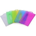 thumbnail image 5 of 20 piezas portatarjetas de plástico, funda para tarjeta de identificación, tarjeta de crédito, tarjeta de autobús, tarjetas de estudiante con insignia de empleado (Color aleatorio), 5 of 5
