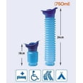 thumbnail image 2 of 750ML Portable Foldable Urinal Mobile Toilet Urine Bottle Retractable Urinal for Male Female Kids, 2 of 5