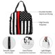 thumbnail image 4 of Disketp Firefighters USA Flag for Insulated Lunch Bag for Women and Men, Perfect for Work, Hiking, Picnic, 4 of 8