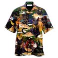 thumbnail image 3 of Camisetas con estampado 3D de gatos coloridos para hombre, camisetas casuales de manga corta con botones para vacaciones en la playa, camisetas de talla grande para hombre, 3 of 5