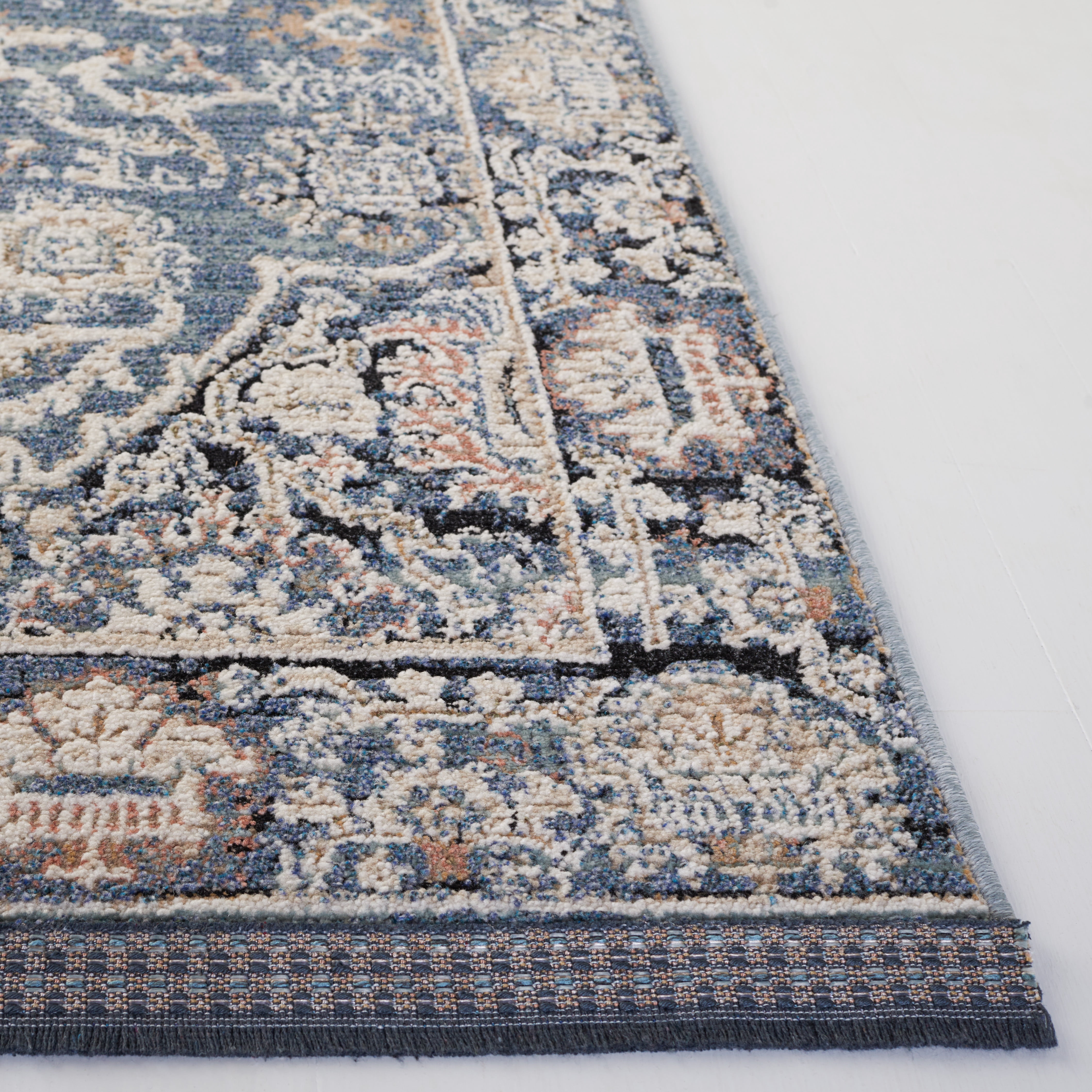 SAFAVIEH Vivaldi Lesleigh Abstract Area Rug, Navy/Ivory, 5'3" x 7'6"