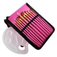 thumbnail image 4 of segolike Artist Brush Set Sizes Brushes with , Suitable for Acrylic, , Gouache ing pink, 4 of 9