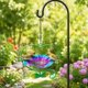 thumbnail image 1 of Baño colgante para pájaros, multiusos resistente para pájaros, comedero para pájaros para patio, porche, jardín y decoración. Azul, 1 of 8