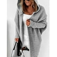 thumbnail image 3 of 1pcs hooded knitwear--gray, 3 of 5