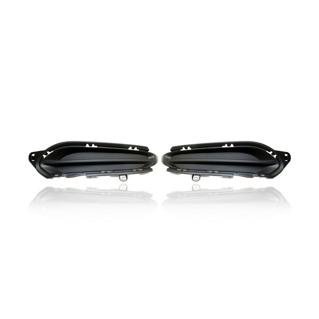 Fog Light Cover - Compatible/Replacement for '16-18 Honda HR-V - Without Fog Lamp - Pair, Left Driver + Right Passenger Set - 71105T7WA00, 71106T7WA00