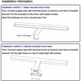 thumbnail image 4 of Adjustable Bathroom Mirror Light, Humanize Design Efficient LED Vanity Light For Bathroom Furniture, Daylight White Light With Easy Installation, Ideal For Cabinets Bathrooms Balconies Wet Areas, 4 of 5