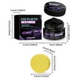 thumbnail image 3 of HaoXun 50G Plastic Dashboard Restorer & Cleaner with Sponge - Interior Polish Cream for Car Leather, Plastic, Wood Surfaces, Stain Removal, Gloss Enhancement & Maintenance Car Care Kit, 3 of 9