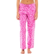 Alexander Del Rossa Women's Flannel Pajama Pants, Long Cotton Pj Bottoms, Small Pink Snowflake (A0702Q55SM)