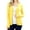 YELLOW, variant on Retired - Women Classic Thin Snap Button Front V-Neck Button Down Long Sleeve Ribbed Knit Cardigan