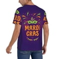 thumbnail image 2 of Fotbe Mardi Gras2 Baseball Jersey Shirt for Men and Women, Casual Short Sleeves Button Down T-Shirt-XX-Large, 2 of 9