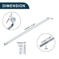 thumbnail image 6 of Unique Bargains Bicycle Spoke Bike Wheel Spokes Nipple 1 Set 13G 45 Steel Galvanized Silver Tone-143mm, 6 of 7