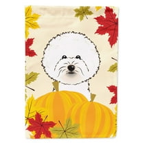Carolines Treasures BB2023GF Bichon Frise Thanksgiving Flag Garden