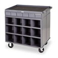 thumbnail image 5 of Durham 662-95 18 Gauge Lockable 2 Sided Cart with 12 Open Bins & 12 Drawers & All Lips Up, Gray - 34 x 24 x 34 in., 5 of 6