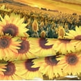 thumbnail image 2 of Move Over Sunflowers Duvet Cover Set Twin Flowers Bedding Sets Sunflower Fields Pattern Microfiber Duvet Cover No Filling, 2 of 6