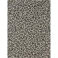 thumbnail image 3 of Unique Loom Safari Collection Leopard Animal Print Transitional Indoor and Outdoor Flatweave Area Rug, 9 x 12 Feet, Black/Light Gray, 3 of 5