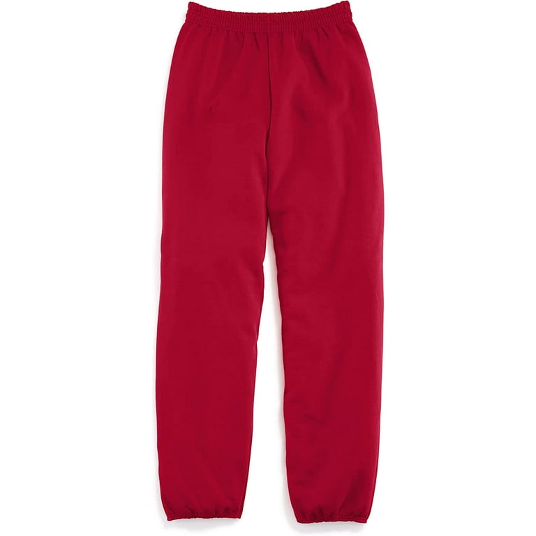 Hanes Men's Sweatpants, EcoSmart Best Sweatpants for Men, Men's Athletic  Lounge Pants with Cinched Cuffs (1 or 2 Pack Option) 1 Deep Red Medium 