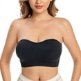 thumbnail image 5 of SDNall Bandeau Bra Clear Strap Bras for Women Wireless Bras for Women Bras for Women No Underwire (3Xbra+3X Transparent Shoulder Strap S-2XL), 5 of 9