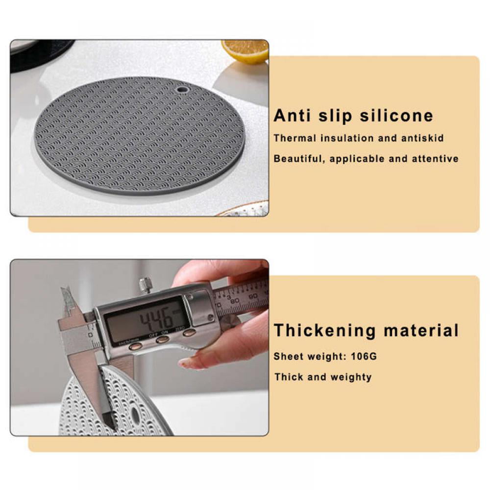 Silicone Square Mat, Multi-Purpose Heat Mat, Non-Slip Insulation Mat Heat-Resistant to 450 Fahrenheit, Hot Pot Rack-Drying Mat, Heat-Resistant Kitchen