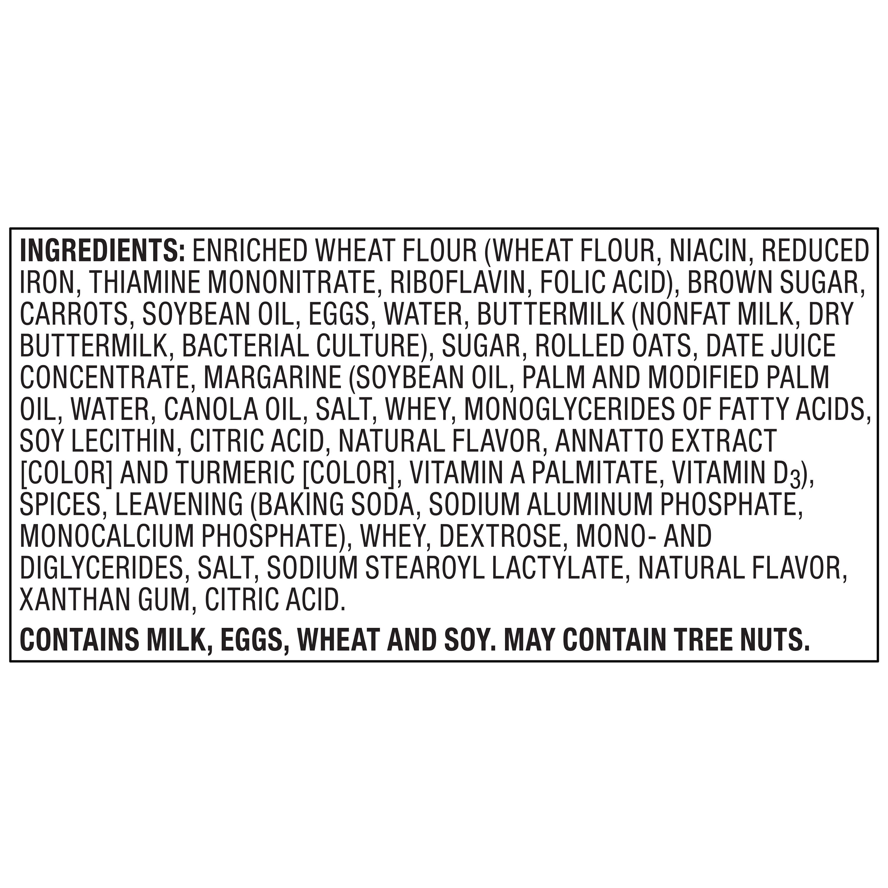 Marketside Carrot Oat Streusel Baked Muffins, 14 oz, 4 Count