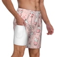 thumbnail image 2 of Balery Easter Rabbit Mens Swim Trunks Swim Shorts for Men Quick Dry Inseam Beach Shorts with Compression Liner Pocket-X-Large, 2 of 9