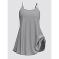thumbnail image 6 of FLYCURVY Plus Size Cami with Built in Bra Women Tank Top Casual Solid Color Adjustable Shoulder Strap, 6 of 7