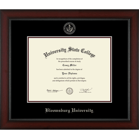 Bloomsburg University Diploma Frame, Document Size 11" x 8.5"