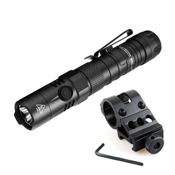 Combo: Nitecore MH12 V2 CREE XP-L2 V6 LED Flashlight -1200 Lumens -21700 Battery (Included) w/ Offset Mount