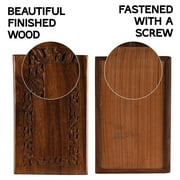 Forever Lane Rosewood Cremation Urn Decorative Box Wooden Urn for Ashes, Engraved Border