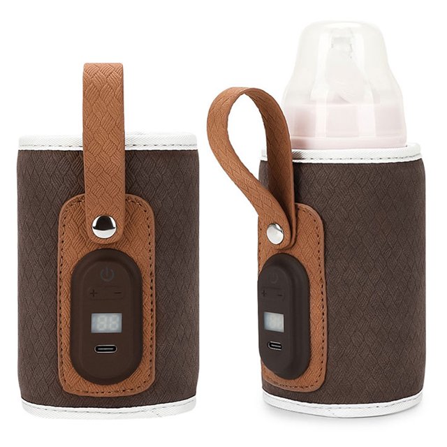 Calentador Portátil Leche para Bebés USB Powe Pantalla Digital Rojo