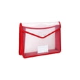 thumbnail image 2 of Homekingdee A4 Plastic Document Pouch with Reinforced Edges - Transparent Snap-Closure Waterproof and Dirtproof File Bag for Office Documents Organization, 2 of 6