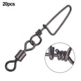 thumbnail image 3 of Beisidaer 20Pcs Fishing Connector Swivels Interlock Pin Snap 7#-4/0# For Fishhook Lure, 3 of 3
