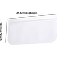 thumbnail image 2 of PinesC Reusable Freezer Bags, Reusable Ziplock Bags Leakproof PEVA Ziplock Bags Ziplock Freezer Bags for Liquids Soup Meat Sandwich Snack Lunch Travel Home Organization 3PCS/S, 2 of 5