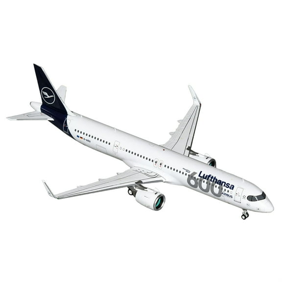 Airbus A321neo Commercial Aircraft "Lufthansa" White with Dark Blue Tail "Gemini 200" Series 1/200 Diecast Model by GeminiJets