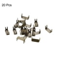 thumbnail image 3 of Unique Bargains 20Pack Zipper Stoppers, #8 Top & Bottom Stops for Rescue Repair, Bronze Tone, 3 of 6