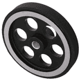 thumbnail image 4 of 4X, 200X6mm Industrial Aluminum Rubber Measuring Rotary Encoder Meter Wheel, 4 of 5