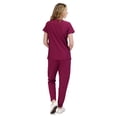 thumbnail image 3 of Hanes ComfortFit Stretch Women's Scrub V-neck and Jogger Set, 3 of 5