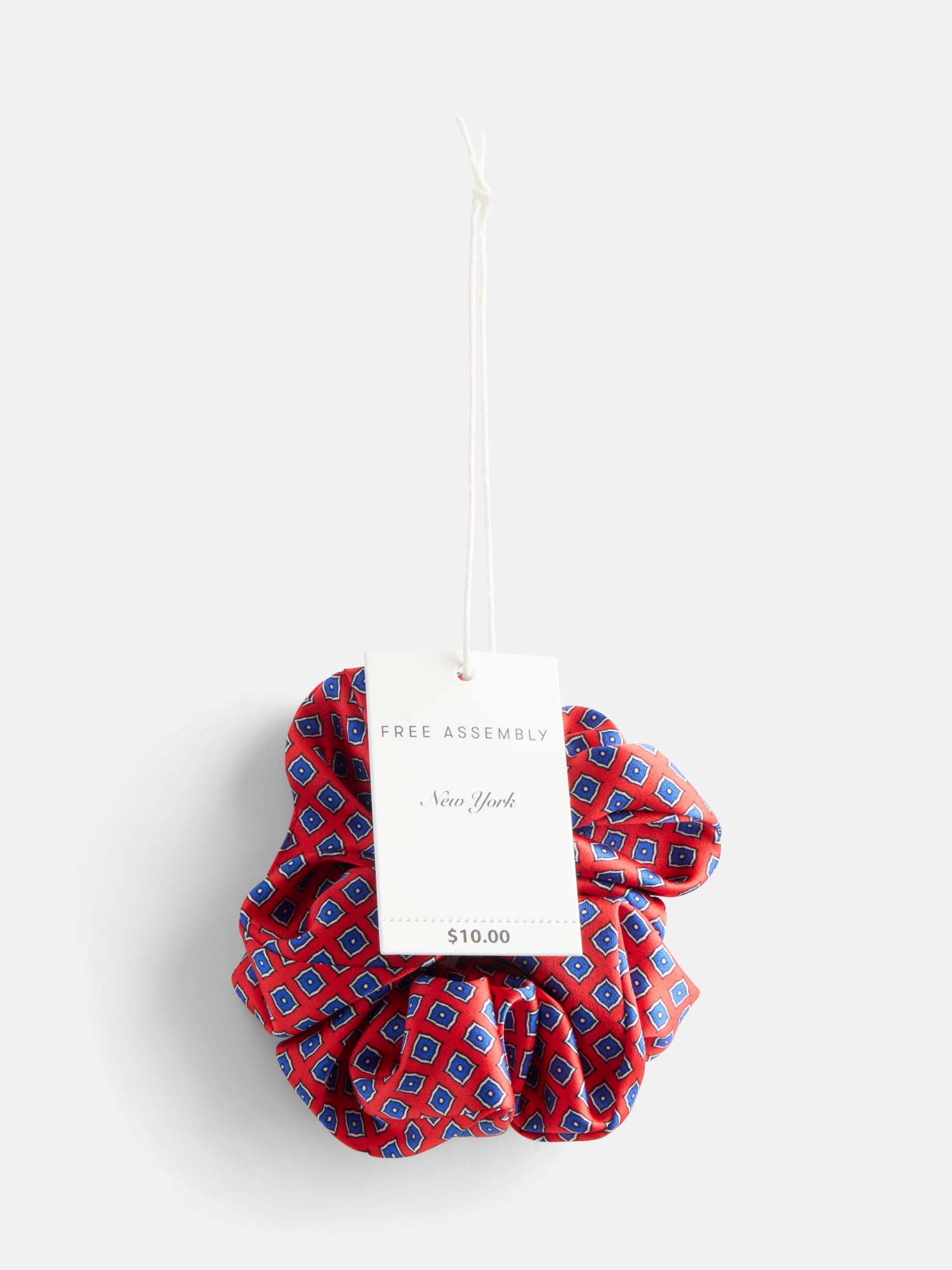 Free Assembly Women's Silk Hair Tie, Flame Red