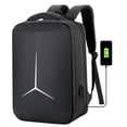 thumbnail image 1 of Mochila de negocios de tela Oxford de cuero con estereotipos urbanos simples para jóvenes, deportes y ordenador, 1 of 4
