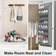 thumbnail image 5 of SLEEPING LAMB Over The Door Shoe Organizer for Closet with Large Deep Pockets, Narrow Shoe Rack for Door Hanging Boots Storage, Black, 5 of 10