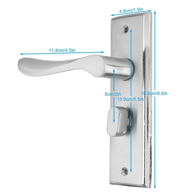 Cerradura de Puerta Interior, Cerradura de Puerta de Madera Interior Cerradura de una Sola lengüeta Cerradura de Puerta de Dormitorio Manija Antirrobo Cerradura de Puerta mecánica de ba?o Khall AF05049