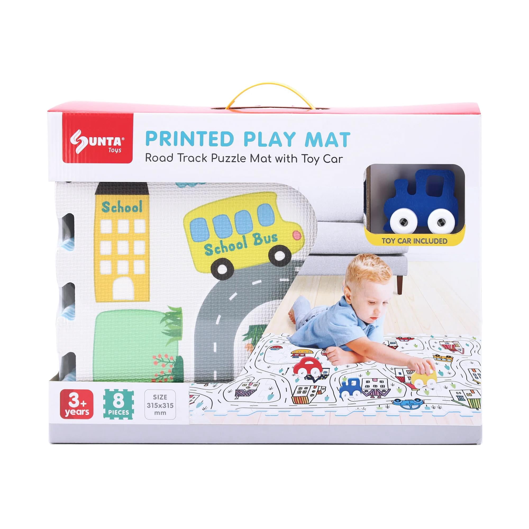Sunta Play Mat DIY Around The Town and Car | 9 Piece Set