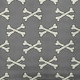 thumbnail image 2 of Simply Daisy 18" x 18" Cross Bones Decorative Throw Pillow, Steel Gray, 2 of 4