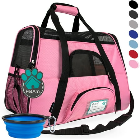 UPC: 0819594021991 | PetAmi Premium Airline Approved Soft Sided Pet Carrier  Small  Pink