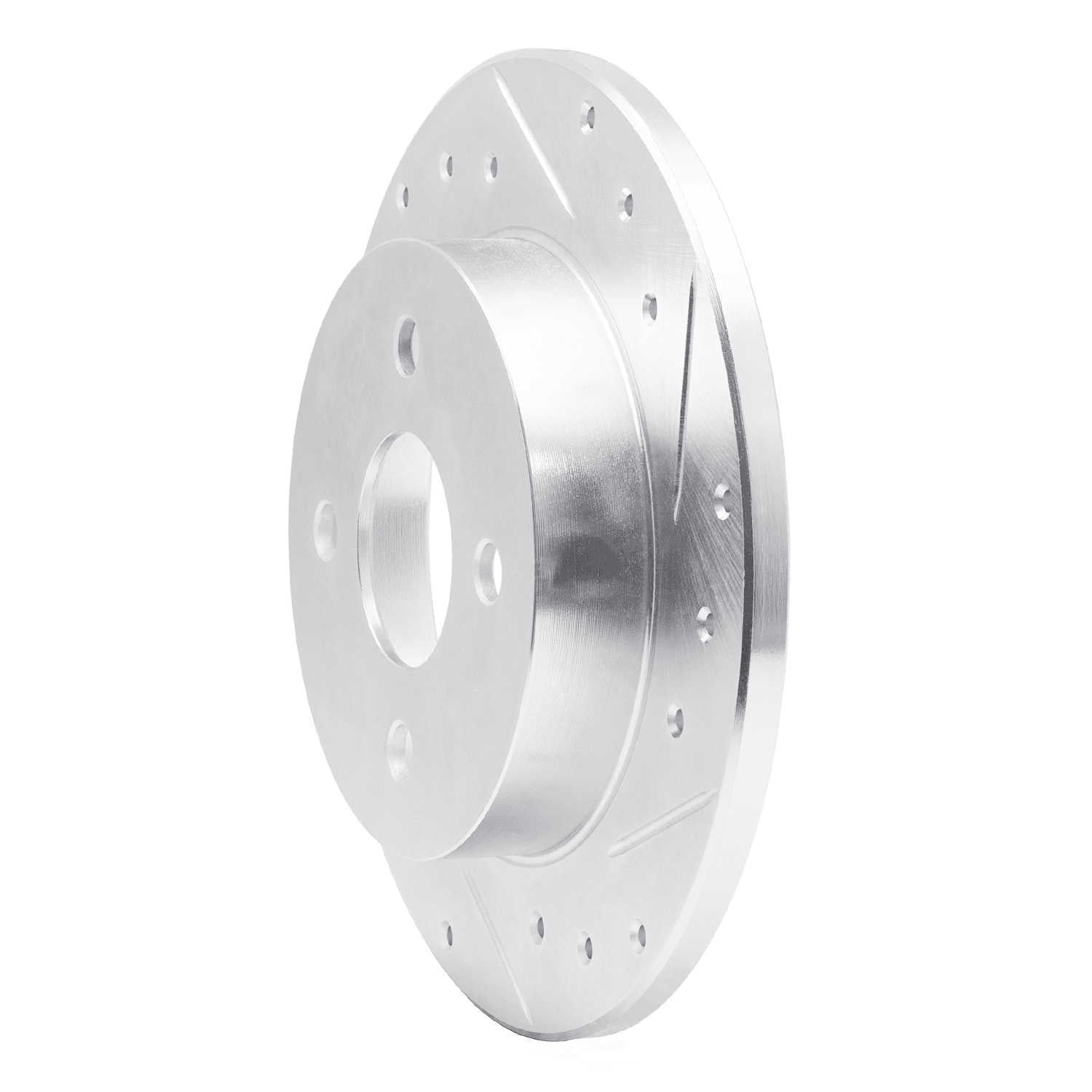 Dynamic Friction Company 631-53000R DFC Brake Rotor - Drilled And Slotted - Silver
