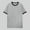Gray, variant on Beige Mens Tshirts Cotton Short Sleeve Casual Ringer Crew Neck T Shirts XL