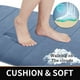 thumbnail image 2 of Juego de alfombrillas de baño Yimobra Memory Foam, 3 piezas, azul vaquero, 2 of 6