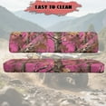 thumbnail image 4 of Uorisanigo UTV Seat Cover Dustproof Polyester Fabric, Pink Hunting Camo Forest Mule Front Bench Seat Cushion UTV Accessories Seats Protector for Kawasaki Mule 4010 4x4 2009-2025, 4 of 7